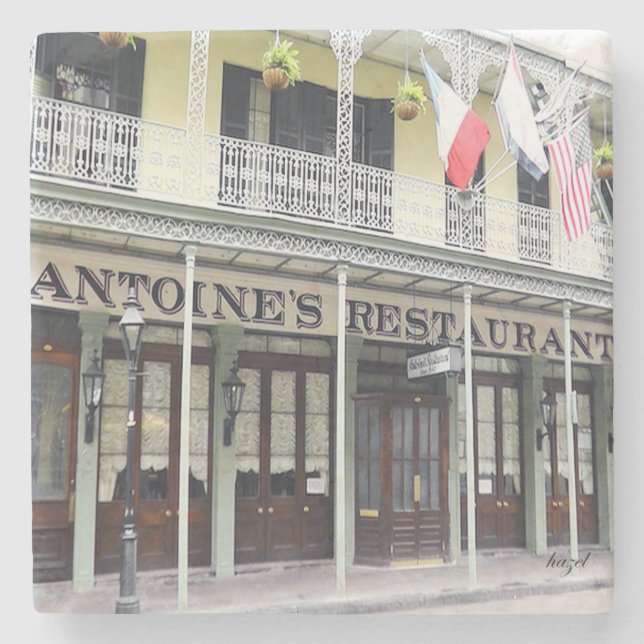 Antoine's Restaurant Untersetzer, New Orleans, Steinuntersetzer (Vorderseite)
