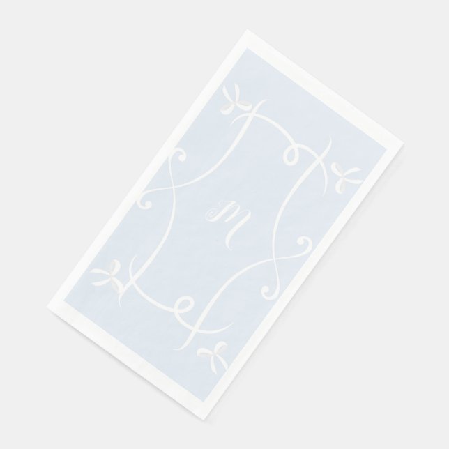Antoinette Blue Elegante Serviette (Ecke)