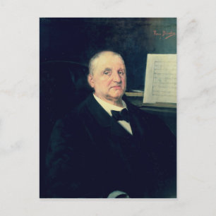 Anton Bruckner, 1889 Postkarte