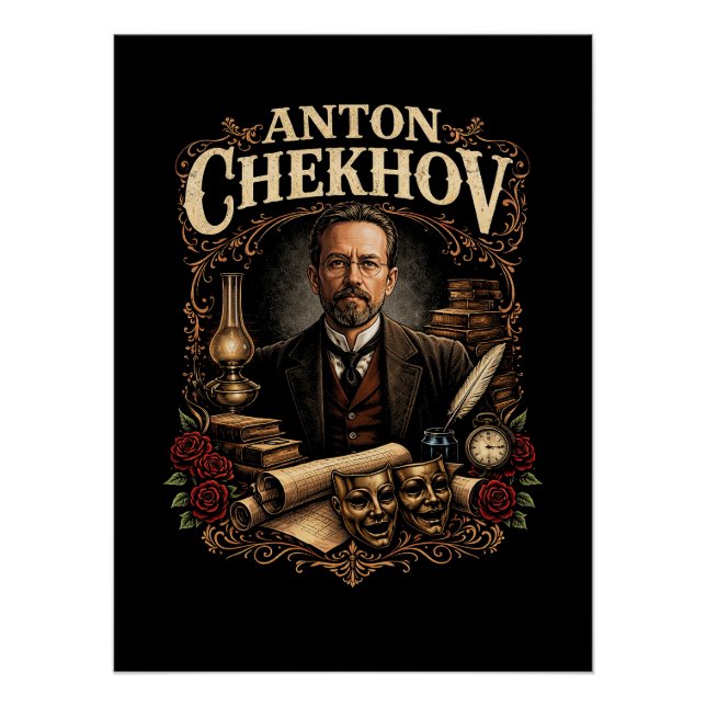 Anton Chekhov Poster (Vorderseite)