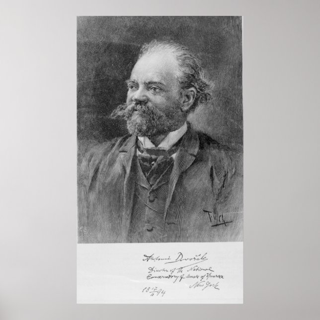 Anton Dvorak, 1894 Poster (Vorne)