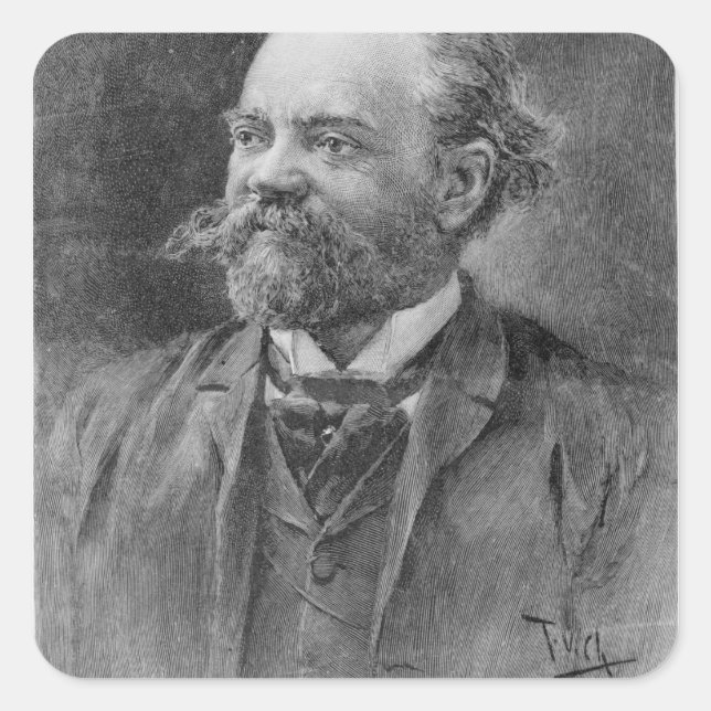 Anton Dvorak, 1894 Quadratischer Aufkleber (Vorderseite)