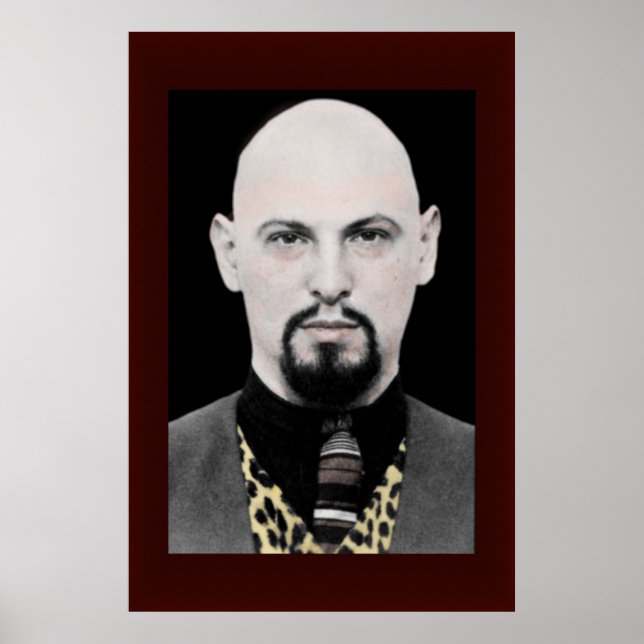 Anton LaVey Portrait Poster BIG 24x36 (Vorne)