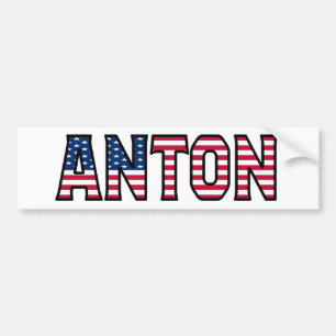 Anton Name Vorname USA Aufkleber Sticker Auto Autoaufkleber