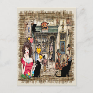 Anton Pieck - CHEMISTISCHES Geschäft Postkarte