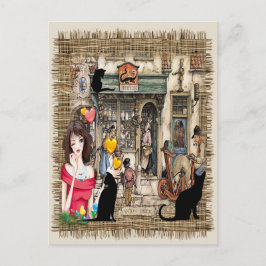 Anton Pieck - CHEMISTISCHES Geschäft Postkarte