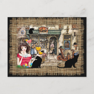 Anton Pieck - CHEMISTISCHES Geschäft Postkarte