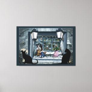 Anton Pieck inkorparierte Reproduktion Leinwanddruck