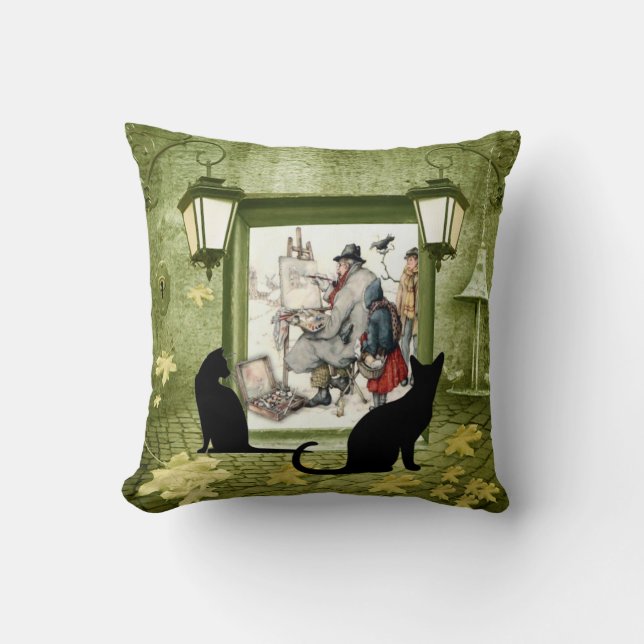 Anton Pieck throw Pillow Kissen (Vorderseite)