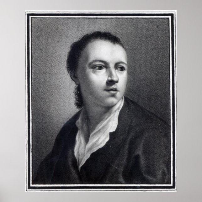 Anton Raphael Mengs, graviert von Nicolaus Mosman Poster (Vorne)