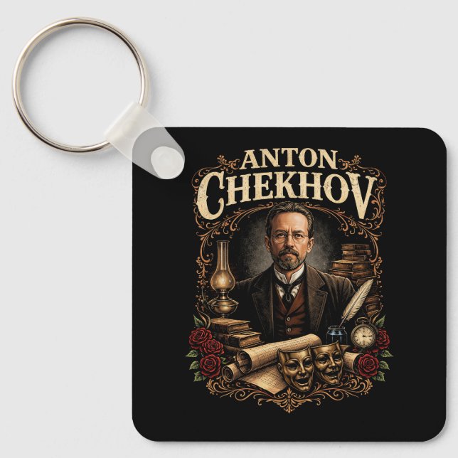 Anton Tschechow Schlüsselanhänger (Vorderseite)