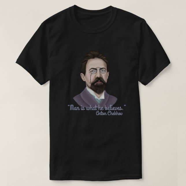 Anton Tschechow T-Shirt (Design vorne)