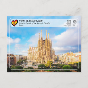 Antoni Gaudí - Sagrada Família - Krippe Postkarte