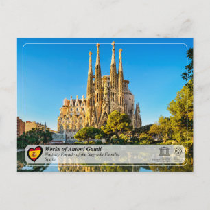 Antoni Gaudí - Sagrada Família - Krippe Postkarte