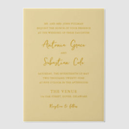 Antonia Butter Yellow Elegant Wedding