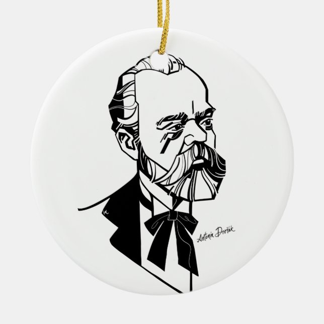 Antonín Dvořák Keramik Ornament (Vorne)