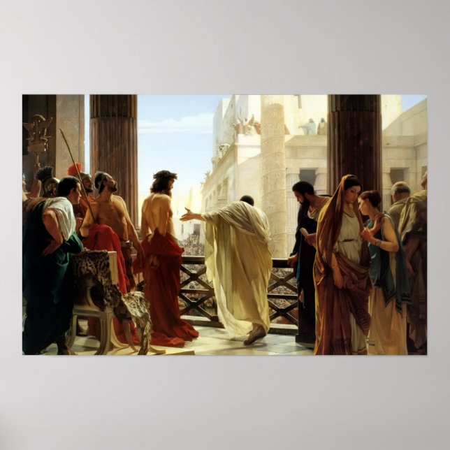Antonio Ciseri - Ecce Homo Poster (Vorne)