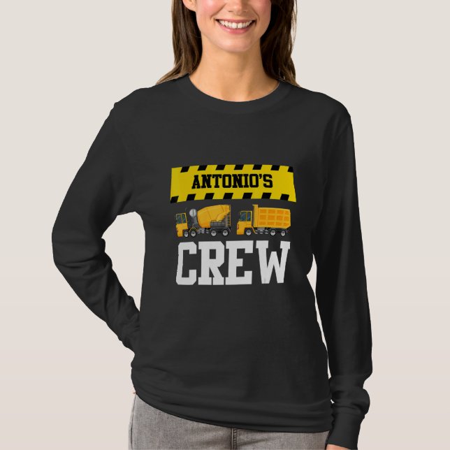 Antonio Construction Crew Custom Dumptruck Dump Tr T-Shirt (Vorderseite)
