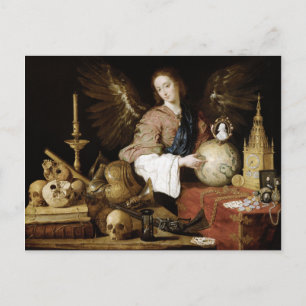 Antonio de Pereda Allegorie der Eitelkeit Postkarte