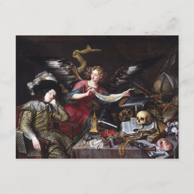 Antonio de Pereda - Der Rittertraum Postkarte (Vorderseite)