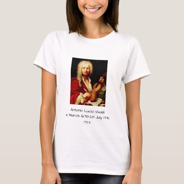Antonio Lucio Vivaldi 1723 T-Shirt (Vorderseite)