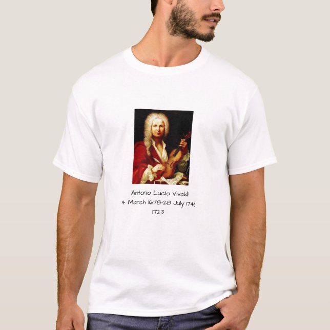 Antonio Lucio Vivaldi 1723 T-Shirt (Vorderseite)