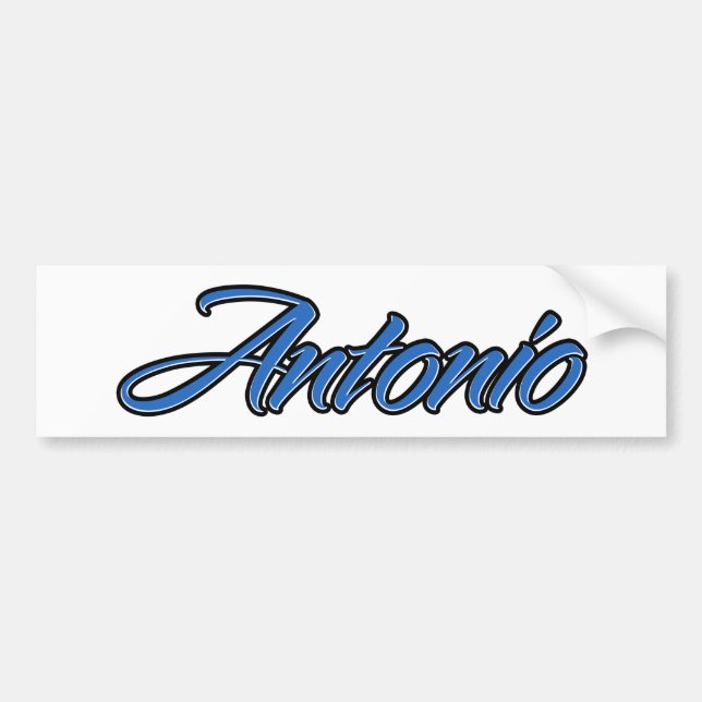 Antonio Name blue Aufkleber Sticker Autoaufkleber (Vorne)