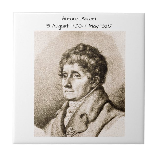 Antonio Salieri Fliese (Vorderseite)