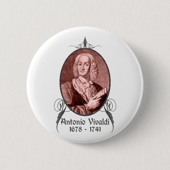 Antonio Vivaldi Button (Vorderseite)