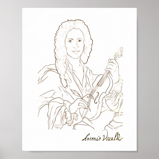 Antonio Vivaldi Poster (Vorne)