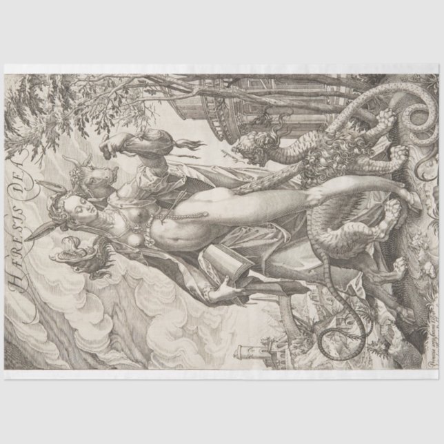 Antonius Eisenhoit - Haeresis Dea Decoupage Paper Seidenpapier (Vorderseite)