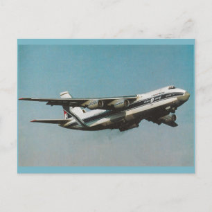 Antonov An-124 Ruslan Frachtflugzeug Vintage Aviat Postkarte