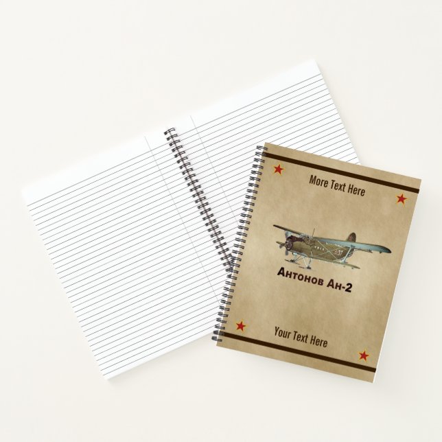 Antonov An-2 Notizbuch (Innenseite)
