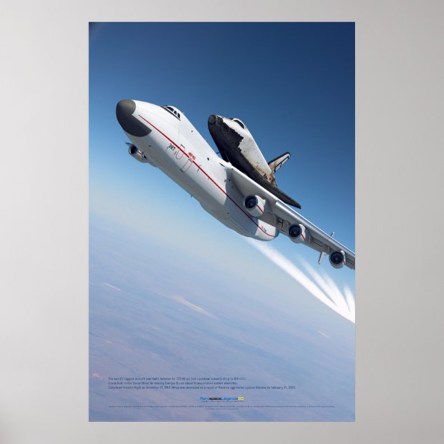 Antonow An-225 Mrija & Buran-Shuttle Poster (Vorne)