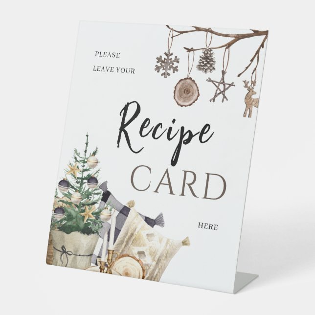 Antrag auf Erstattung | Boho Winter Brautparty Tab Sockelschild (Vorderseite)