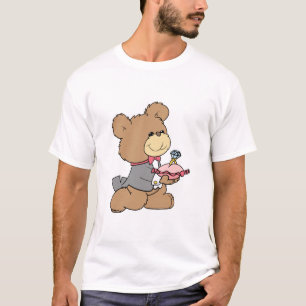 Antrag oder Ringträger-Teddybär-Design T-Shirt
