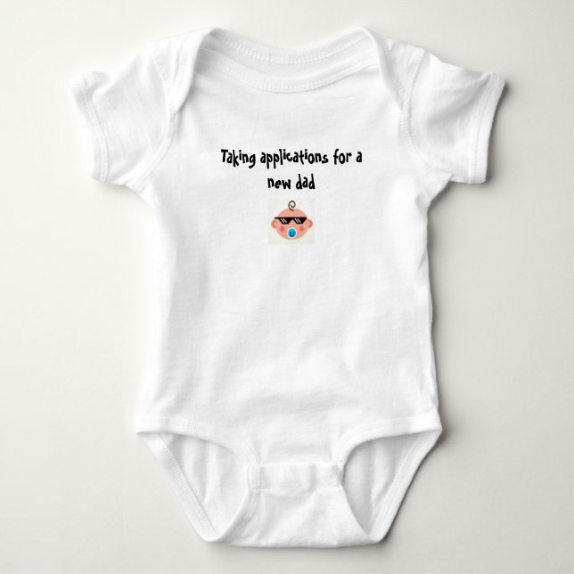 Anträge für neue Väter Baby Strampler (Vorderseite)