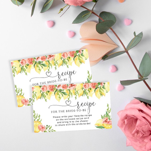 Antragskarte für das Brautparty von Lemon Begleitkarte (Von Creator hochgeladen)