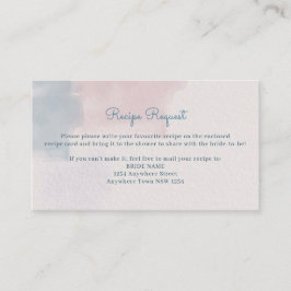 Antragskarte für das Rezept für Rosa und Blau Visitenkarte