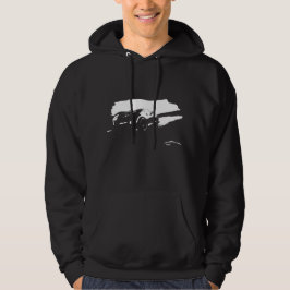 "Antrieb 350Z" weiße Silhouette Hoodie
