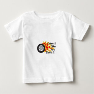 ANTRIEB, DEN ES SIE MAG, STAHL ES BABY T-SHIRT