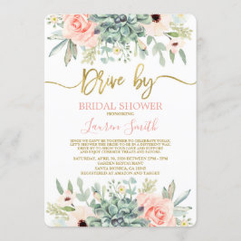 Antrieb durch das Brautparty der Sukkulenten Einladung