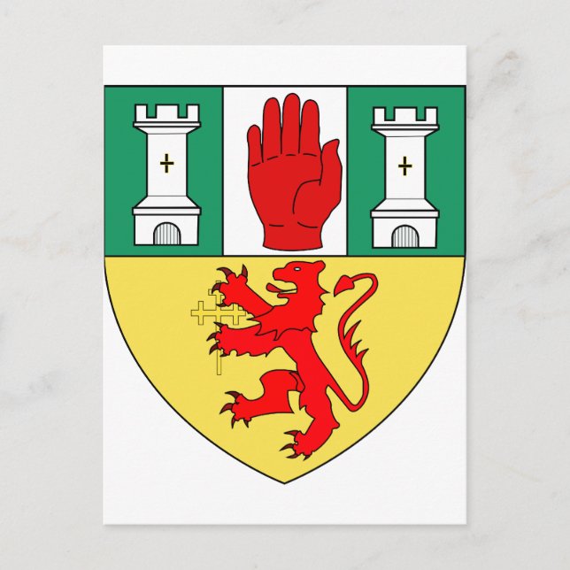 Antrim arms, Irland Postkarte (Vorderseite)