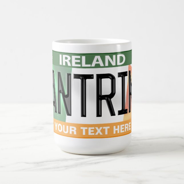Antrim Ireland Custom License Plate Kaffeetasse (Mittel)