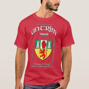 Antrim Ireland Irish Wappen Coat of Arms T-Shirt