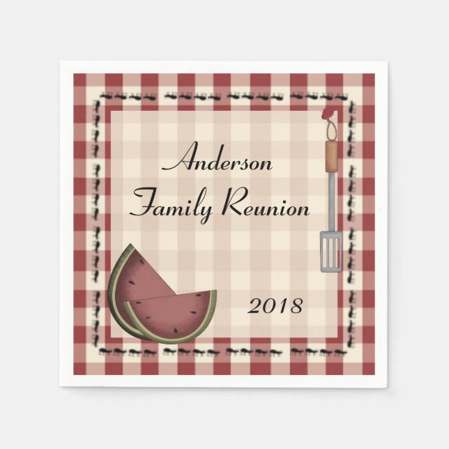 Ants and Watermelon Picnic Napkins Serviette (Vorderseite)