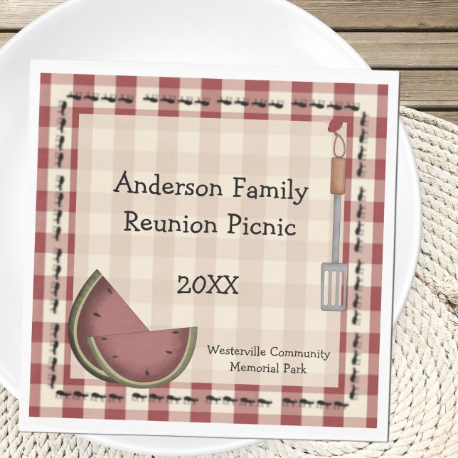 Ants and Watermelon Picnic Serviette (Von Creator hochgeladen)