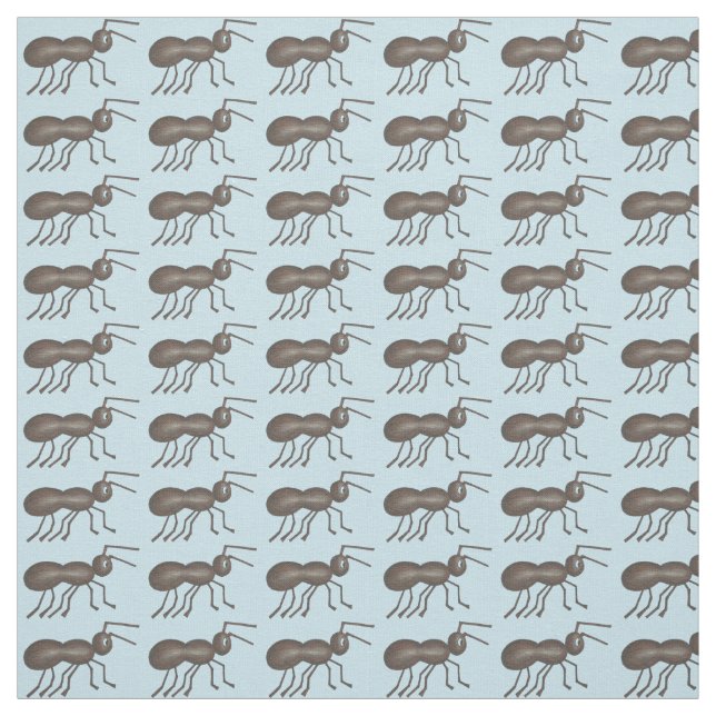 Ants Go Marching Black Ant Insect Animal Fabric Stoff (Muster)