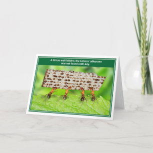 Ants Too Well Hidden Afikomen Funny Passover Card Karte