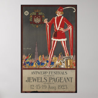 Antwerp Vintage Travel Poster und Retro Prints